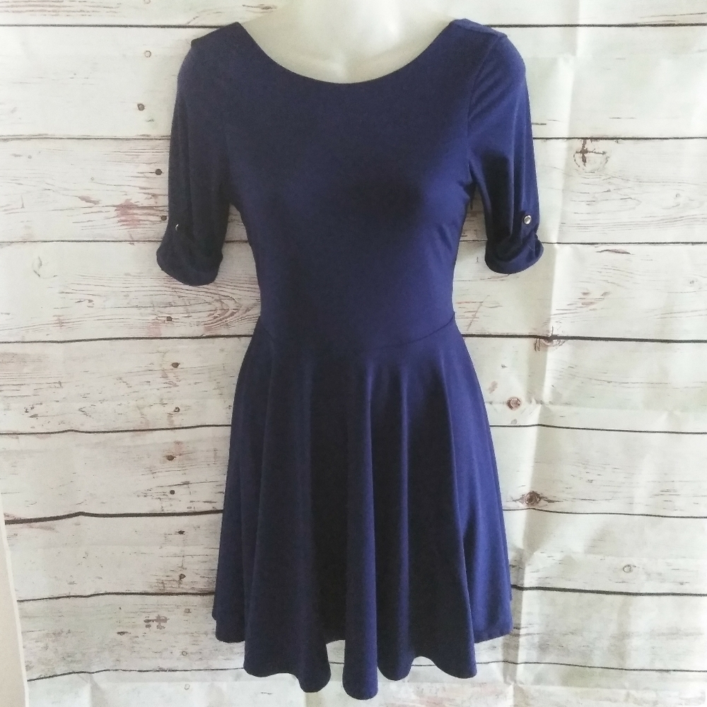 Navy blue express dress size 2